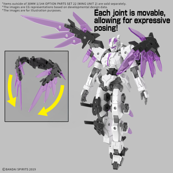 1/144 30MM Option Parts Set 22 Wing Unit 2