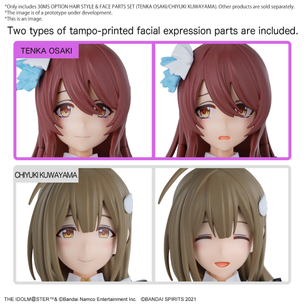 30MS Option Hair Style Face Parts Set Tenka Osaki Chiyuki Kuwayama