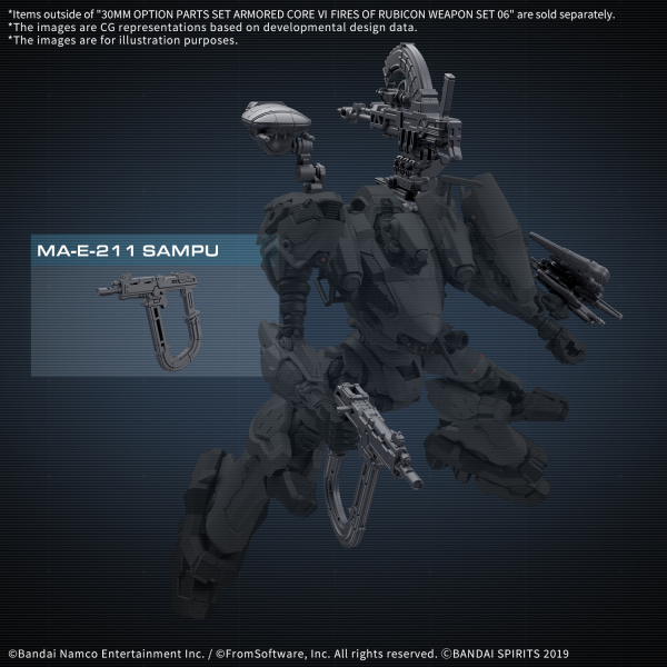 30MM Option Parts Set Armored Core Vi Fires Of Rubicon Weapon Set 06