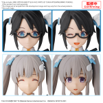 30MS Option Hair Style Face Parts Set Yuika Mitsumine Kiriko Yukoku