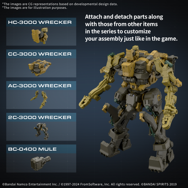 30MM Armored Core Vi Fires Of Rubicon Rad Cc 3000 Wrecker Milk Tooth